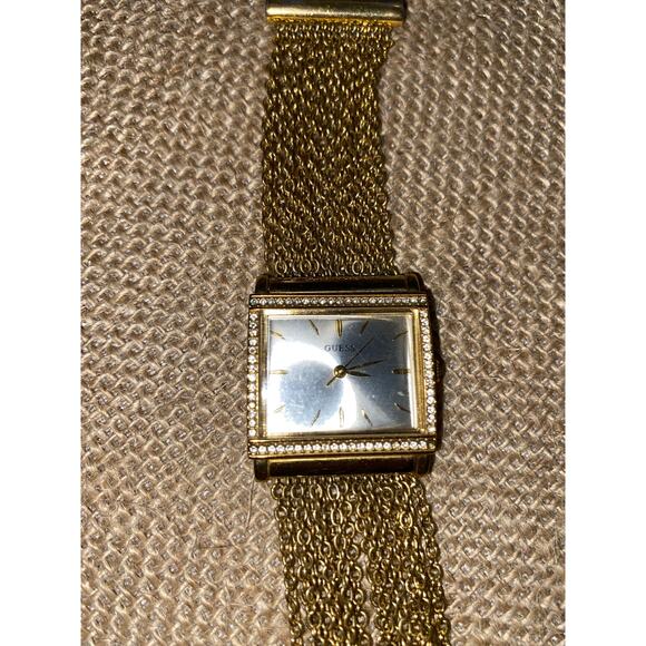 NWT Guess 3 Charm Necklaces with Earrings & GUC Guess Watch Jewelry Bundle Lot - Picture 6 of 9